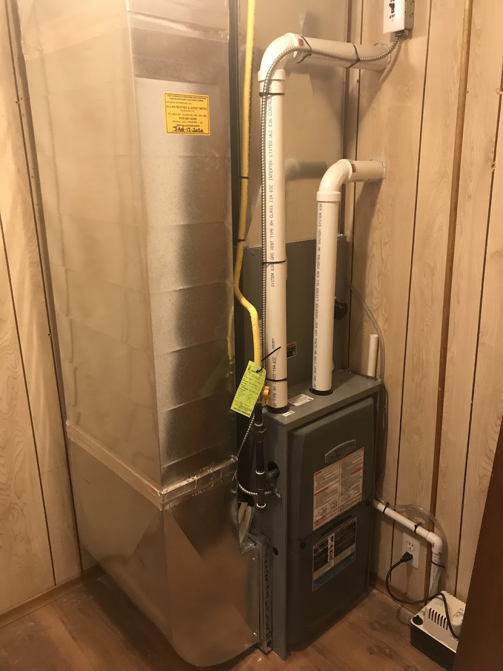 Allan Heating & Sheet Metal | 151 Water St, Glencoe, ON N0L 1M0, Canada | Phone: (519) 287-2229