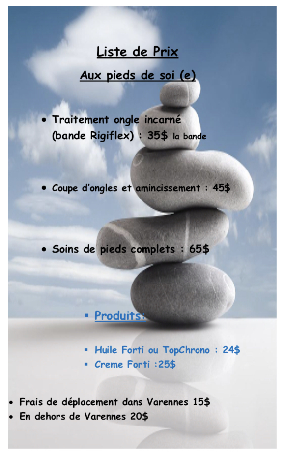 Aux pied de soi (e) | 564 Place du Saint-Laurent, Varennes, QC J3X 0A6, Canada | Phone: (514) 516-7230