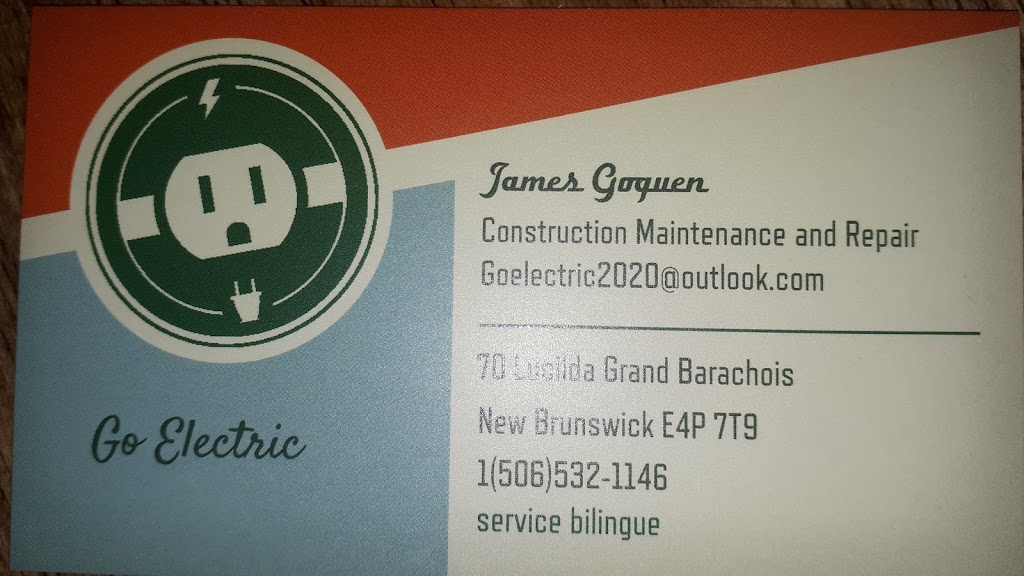 Go Electric | 70 Lucilda Rd, Grand-Barachois, NB E4P 7T9, Canada | Phone: (506) 532-1146