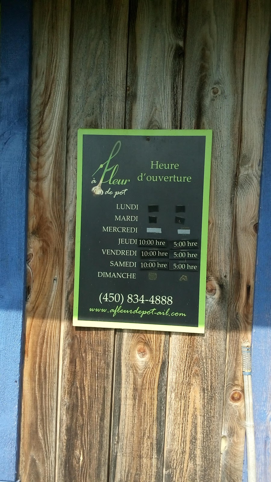 À Fleur de Pot | 1330 Rang Montcalm, Saint-Liguori, QC J0K 2X0, Canada | Phone: (450) 834-4888