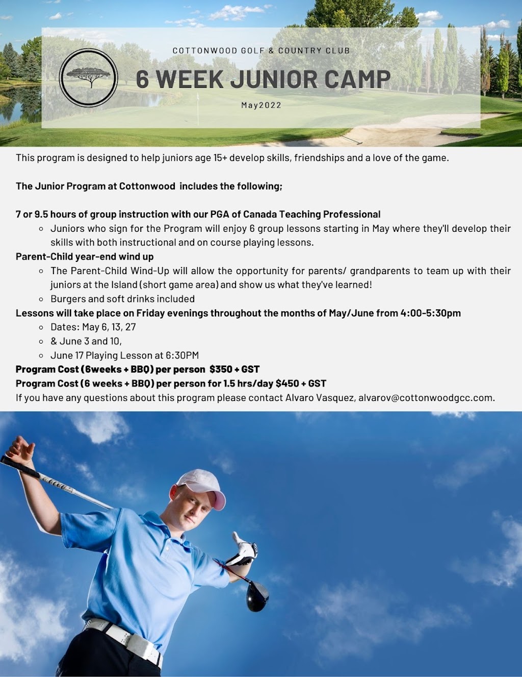 Alvaro Vasquez Golf | 88008 226 Ave E, Foothills, AB T1S 4A6, Canada | Phone: (403) 973-5341