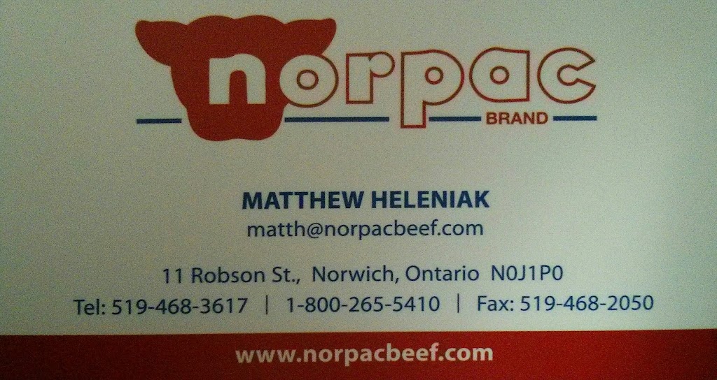 Norpac | 11 Robson St, Norwich, ON N0J 1P0, Canada | Phone: (519) 468-3617