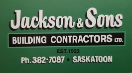 Jackson & Sons Building Contractors Ltd. | 2-218 Wheeler St, Saskatoon, SK S7P 0A9, Canada | Phone: (306) 382-7087