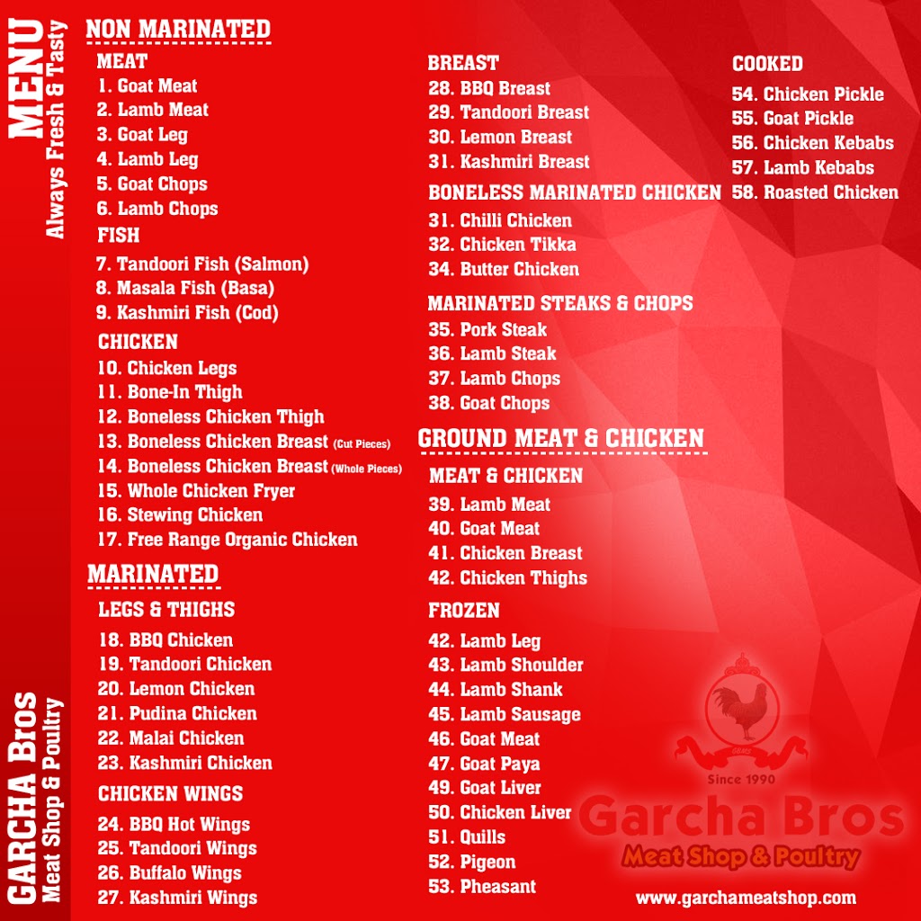Garcha Bros Meat Shop & Poultry | 15299 68 Ave #133, Surrey, BC V3S 3L5, Canada | Phone: (604) 592-2952