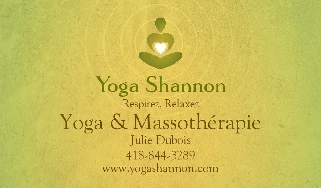 Yoga Shannon, Yoga Massage | 211 Rue Hodgson, Shannon, QC G0A 4N0, Canada | Phone: (418) 844-3289