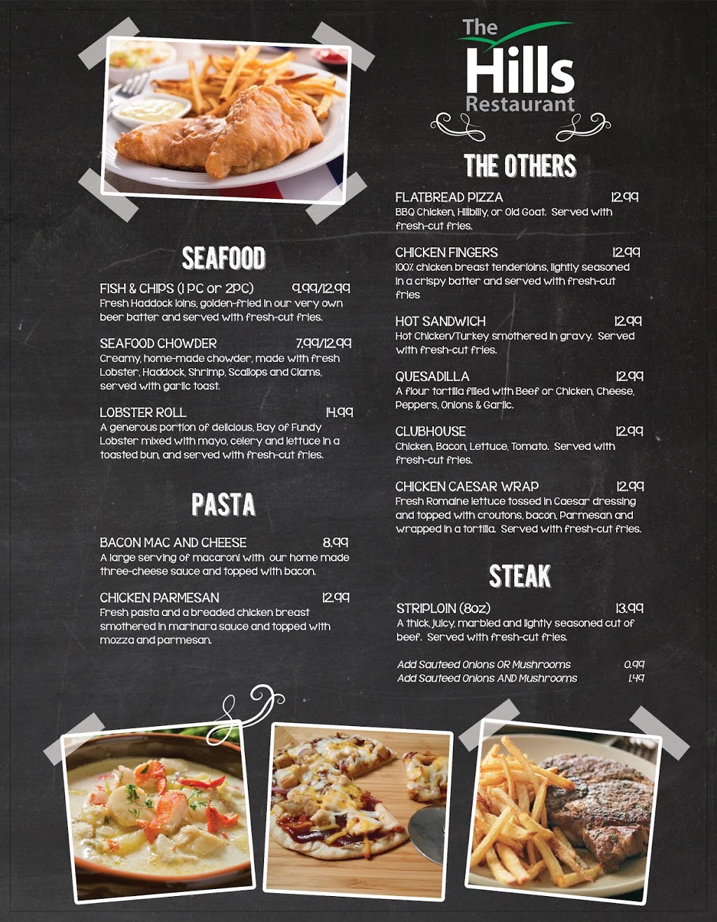 The Hills Restaurant | 443 Golf Club Rd, Hillsborough, NB E4H 2T9, Canada | Phone: (506) 734-6001