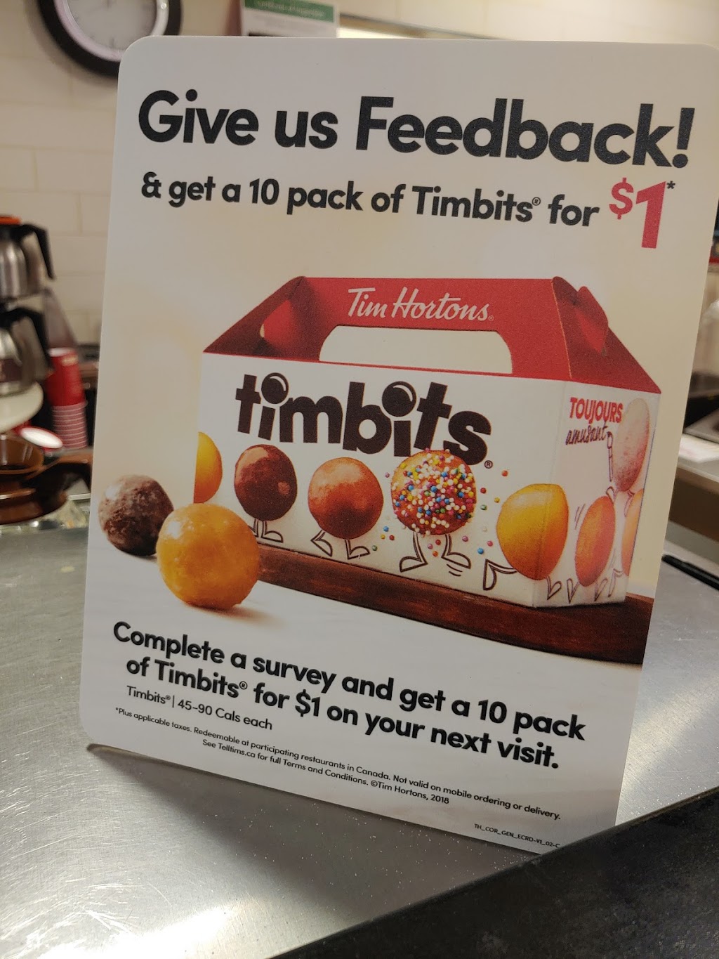Tim Hortons | 1989 Appleby Line, Burlington, ON L7L 6K3, Canada | Phone: (905) 335-8451