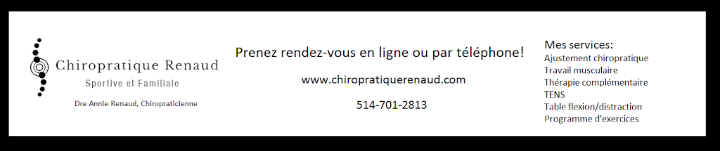Chiropratique Renaud | 164 Rue Saint-Louis Local 16, Saint-Eustache, QC J7R 1Y3, Canada | Phone: (514) 701-2813