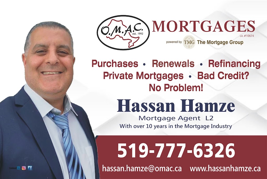 OMAC Mortgages St. Thomas Hassan Hamze | 231 Forest Ave, St Thomas, ON N5R 2K5, Canada | Phone: (519) 777-6326