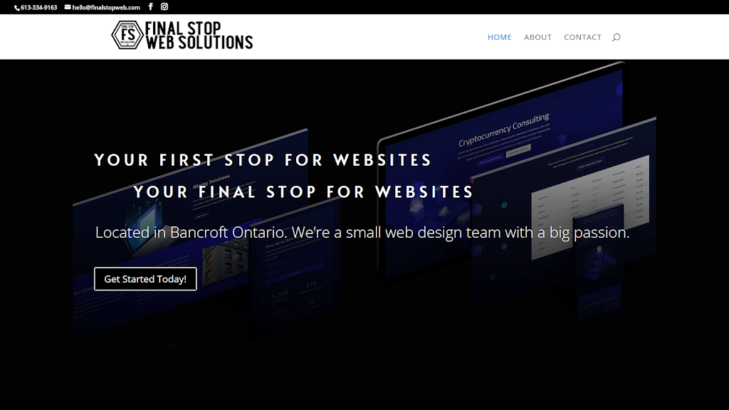 Final Stop Web Solutions | 17 Snow Rd Unit 2, Bancroft, ON K0L 1C0, Canada | Phone: (613) 334-9163