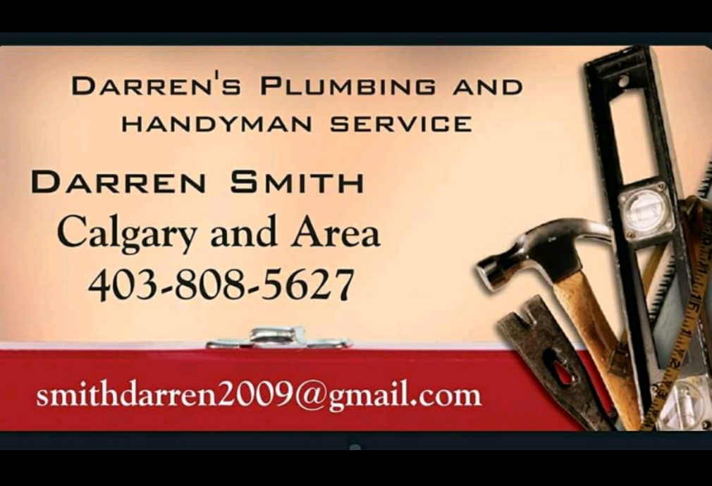 Darrens Plumbing and handyman service | 605 140 Sagewood Blvd SW, Airdrie, AB T4B 3H5, Canada | Phone: (403) 808-5627