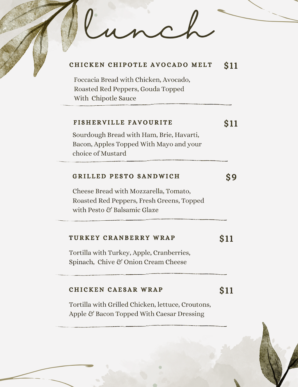 Scattered Blessings Coffee Shop | 8 Erie Ave N, Fisherville, ON N0A 1G0, Canada | Phone: (289) 426-2457