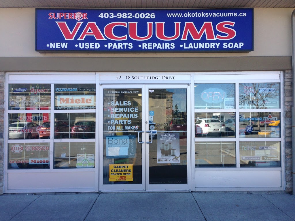 Okotoks Vacuums | 18 Southridge Dr #2, Okotoks, AB T1S 1N1, Canada | Phone: (403) 982-0026