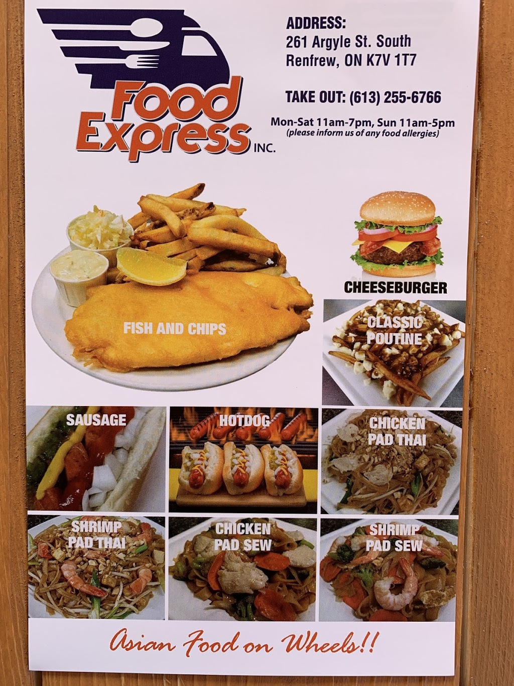 Food Express | 261 Argyle St S, Renfrew, ON K7V 1T7, Canada | Phone: (613) 255-6766