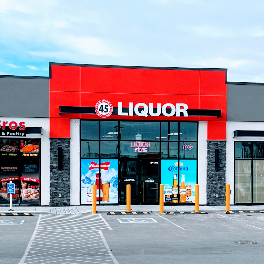 45 liquor | 4250 109 Ave NE Unit 4140, Calgary, AB T3N 1Z3, Canada | Phone: (403) 774-4060