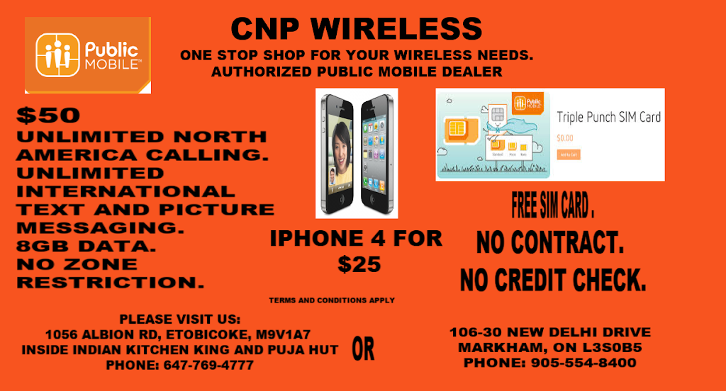 CNP WIRELESS | 2200 Martin Grove Rd K2, Etobicoke, ON M9V 5H9, Canada | Phone: (647) 769-4777