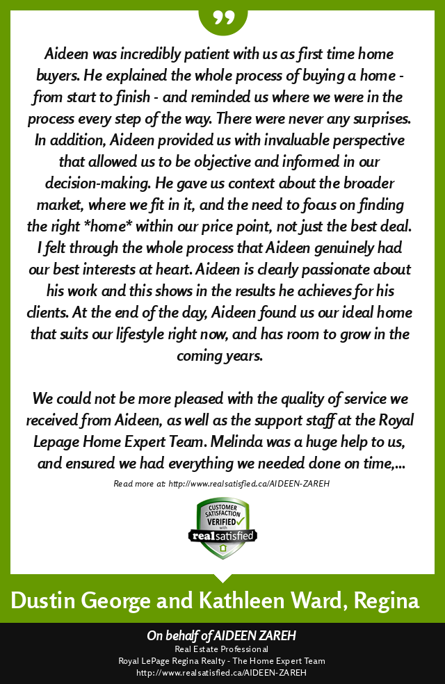 Aideen Zareh - The Home Expert Team - Royal LePage Regina Realty | 3889 Arcola Ave E, Regina, SK S4V 1P5, Canada | Phone: (306) 591-6915