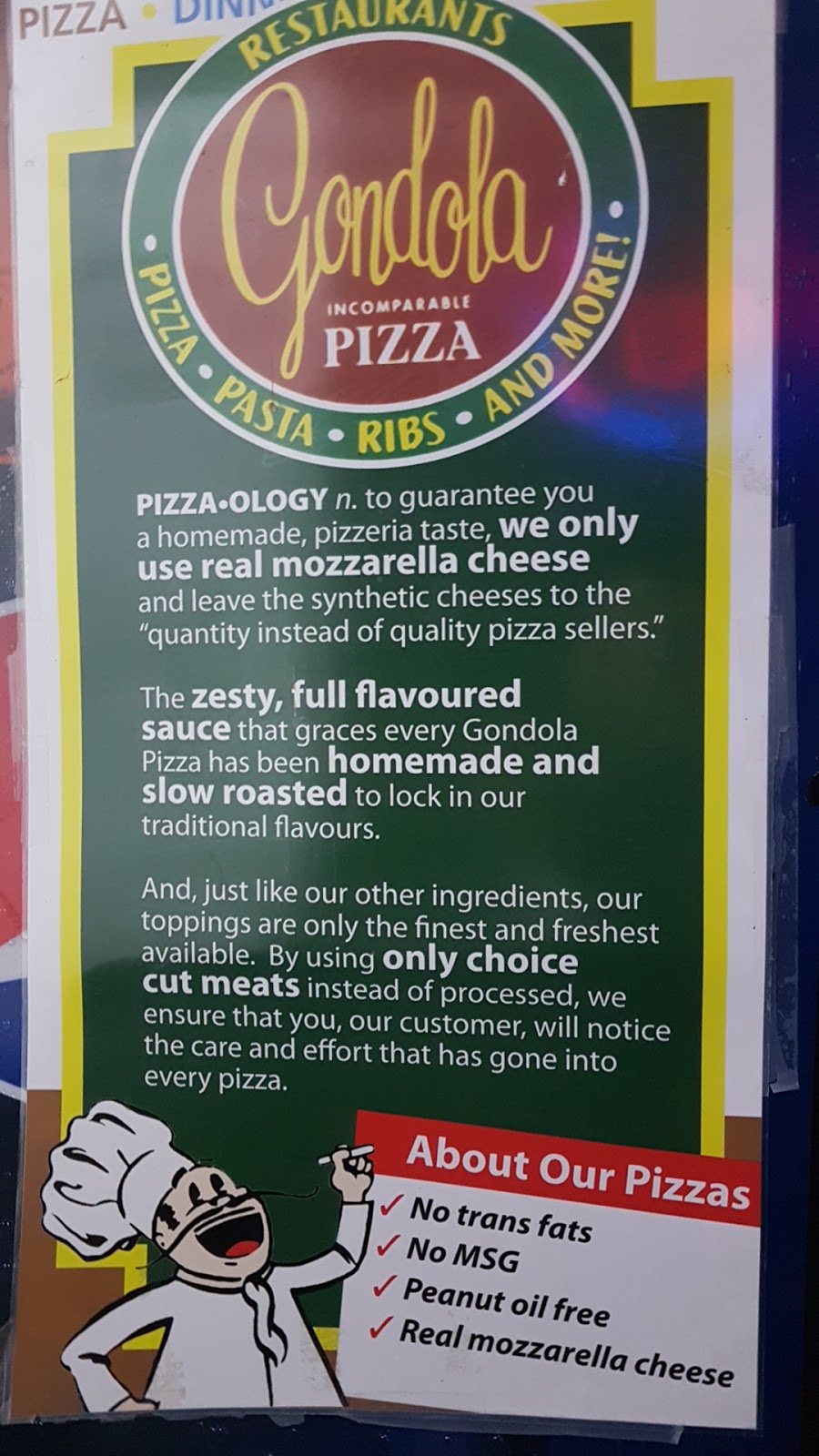 Gondola Pizza Valley Gardens, Harbour View South, Eaglemere, Cro | 935 McLeod Ave, Winnipeg, MB R2G 0Y4, Canada | Phone: (204) 669-2838