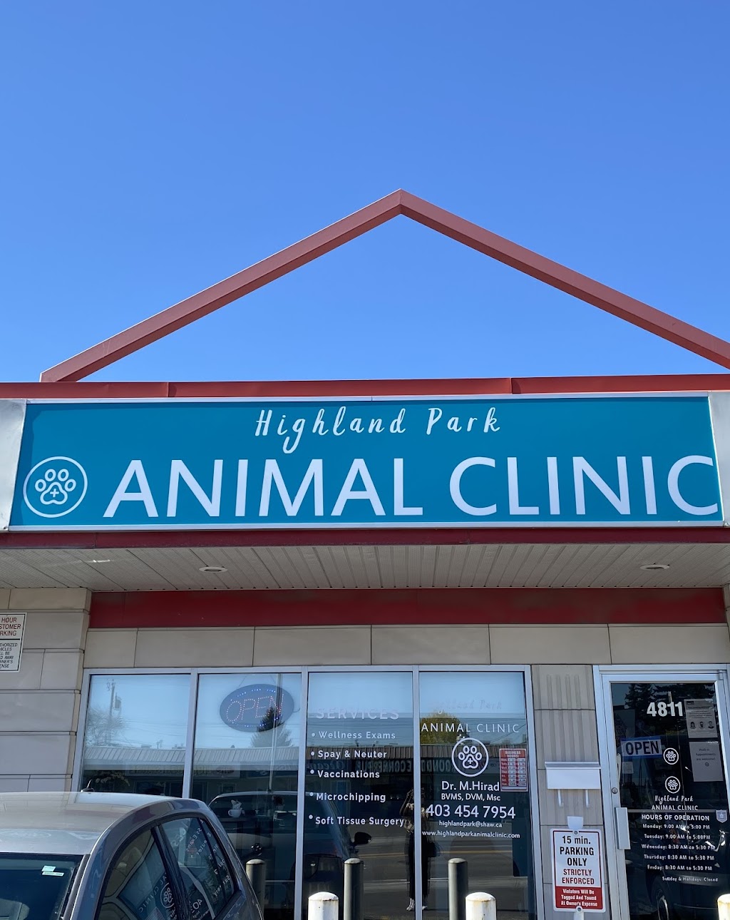 Highland Park Animal Clinic - 4811 Centre St NW, Calgary, AB T2E 2Z6, Canada