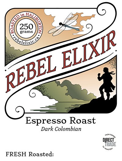 Rebel Elixir Coffee Roastery | Box 1296, 1148 Tattersall Rd, Dysart et al, ON K0M 1S0, Canada | Phone: (705) 455-2954