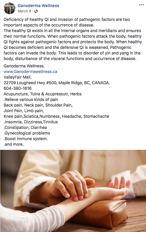 Ganoderma wellness | 22709 Lougheed Hwy #500, Maple Ridge, BC V2X 2V5, Canada | Phone: (604) 380-1616