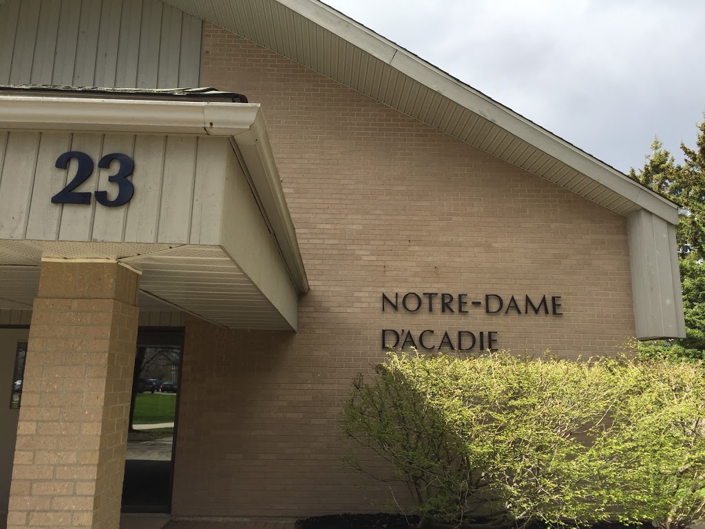 Église catholique Notre-Dame-d’Acadie | 23 Antonine-Maillet Ave, Moncton, NB E1A 3E9, Canada | Phone: (506) 858-4460