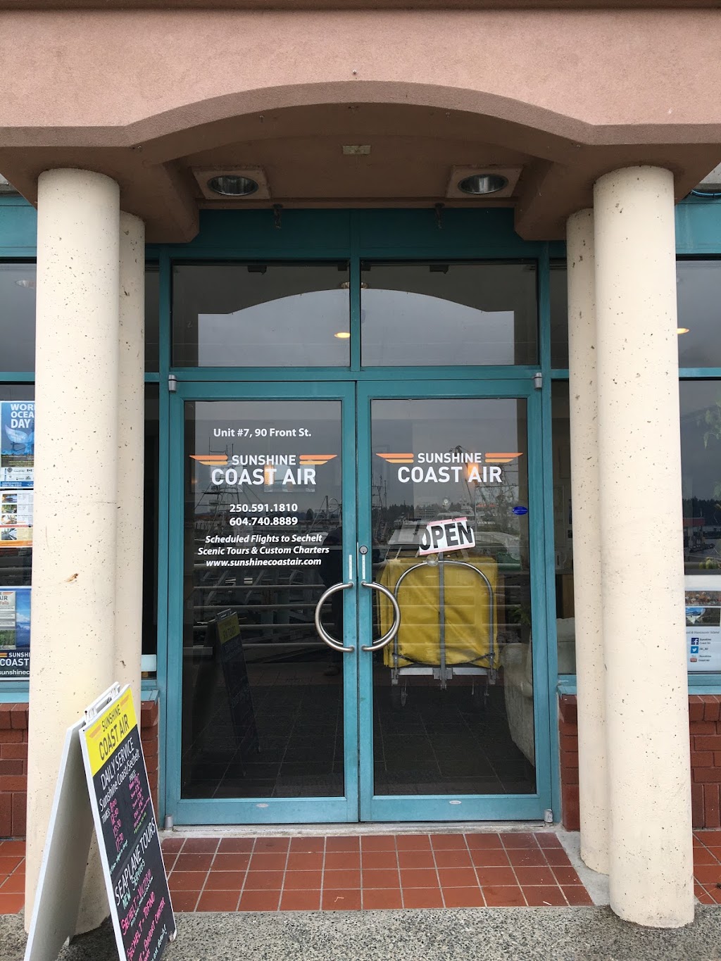 Sunshine Coast Air Nanaimo Office | 90 Front St Unit 7, Nanaimo, BC V9R 5H7, Canada | Phone: (250) 591-1810
