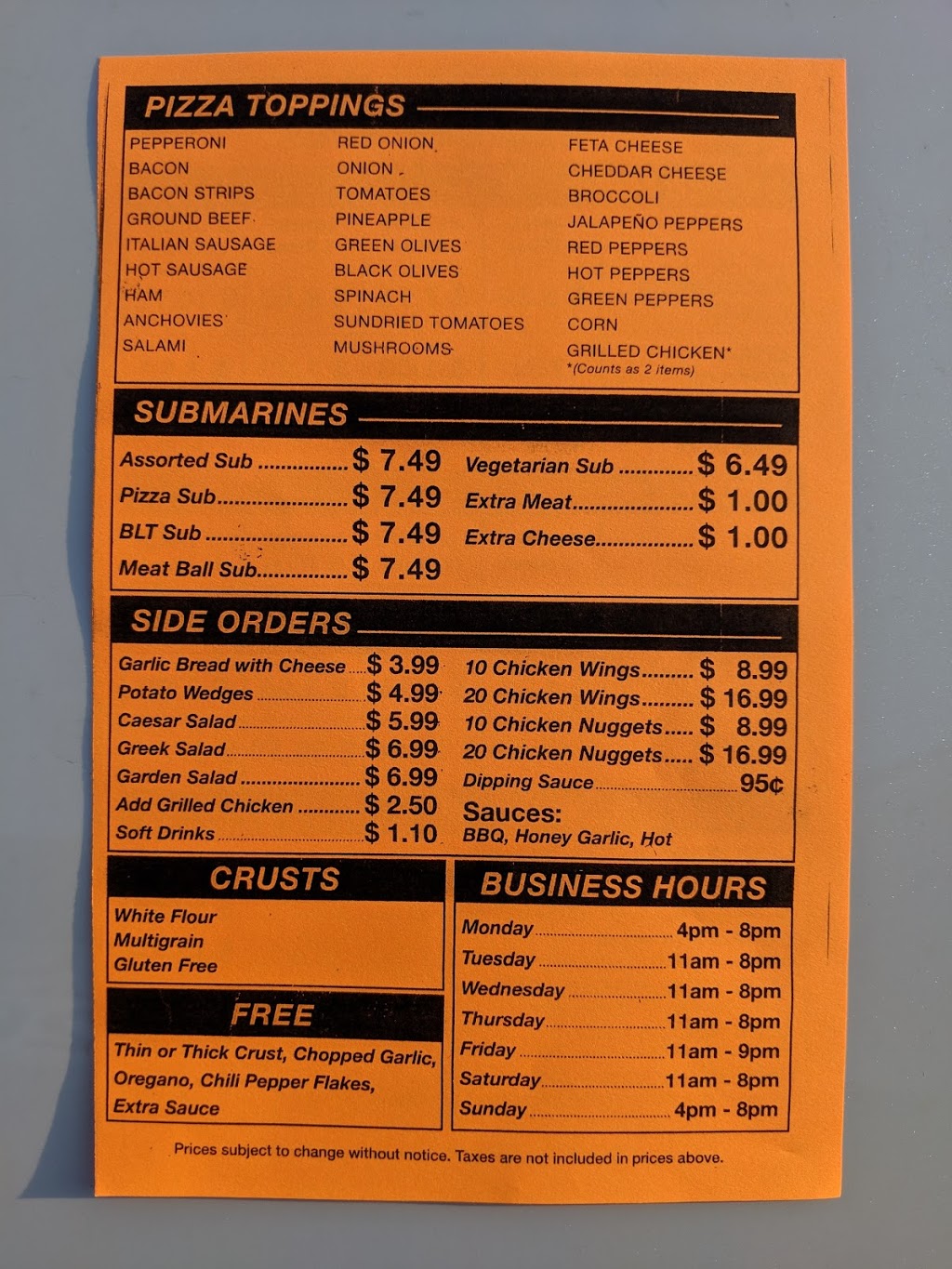 Shakespeare Pizza | 2264 Line 34 unit 2, Shakespeare, ON N0B 2P0, Canada | Phone: (226) 648-8888