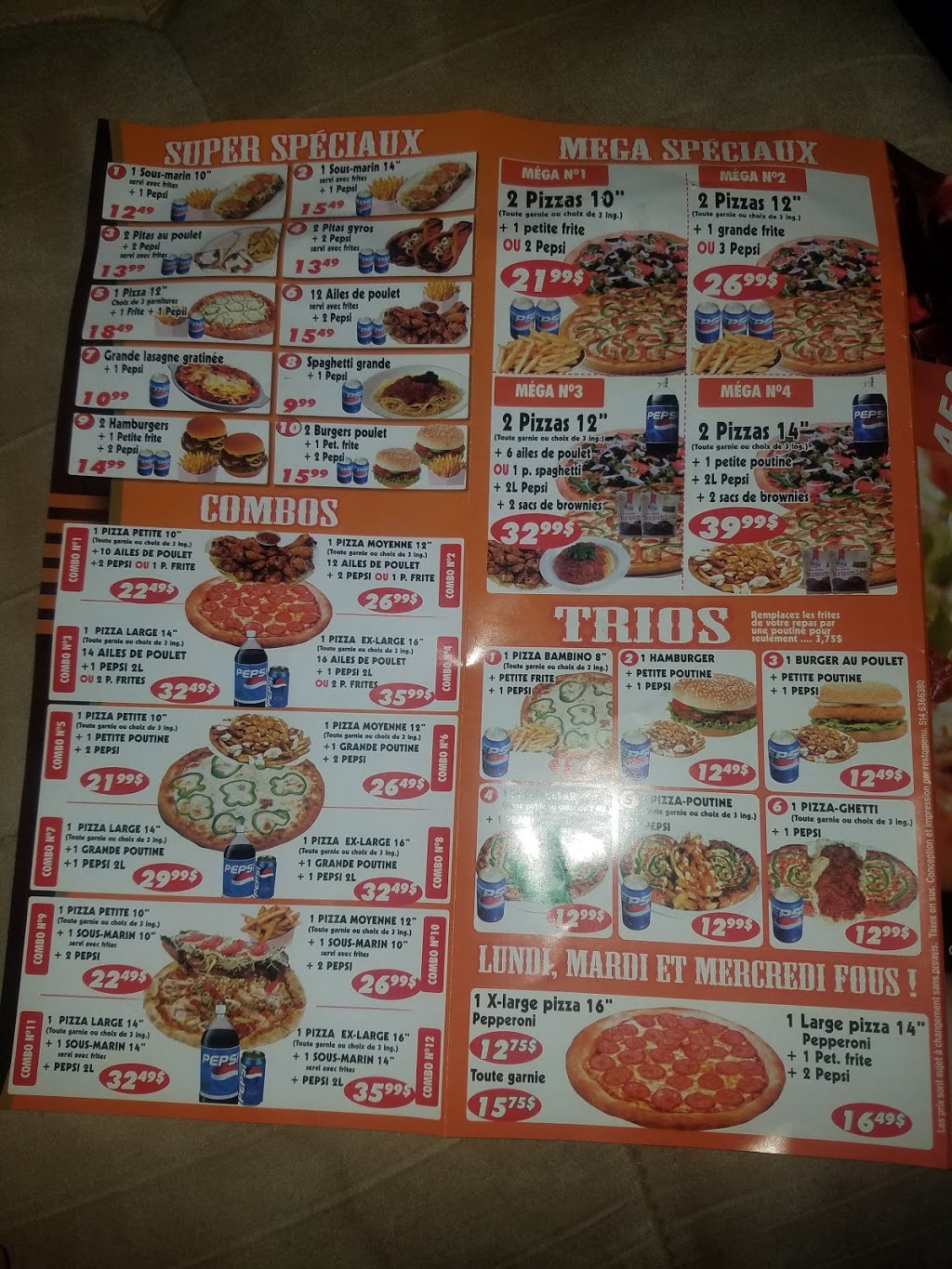 Restaurant Dino | 1124 Boulevard Iberville, Repentigny, QC J5Y 3M6, Canada | Phone: (450) 585-0585