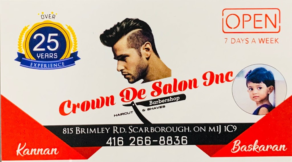 Crown De Salon Inc. | hair care | 815 Brimley Rd, Scarborough, ON M1J 1C9, Canada | 4162668836 OR +1 416-266-8836