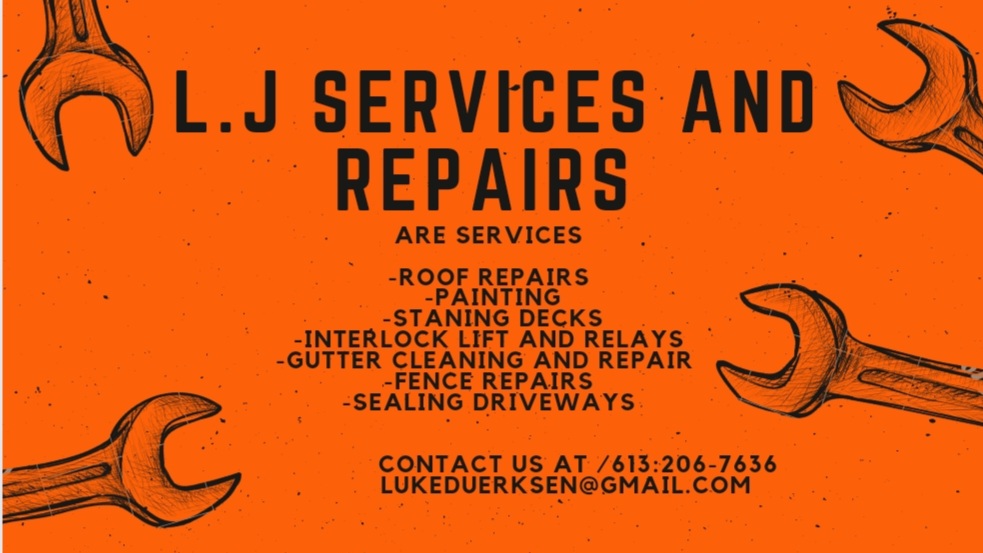 L.J services and repairs | 60 Napoleon St, Carleton Place, ON K7C 2X5, Canada | Phone: (613) 206-7636
