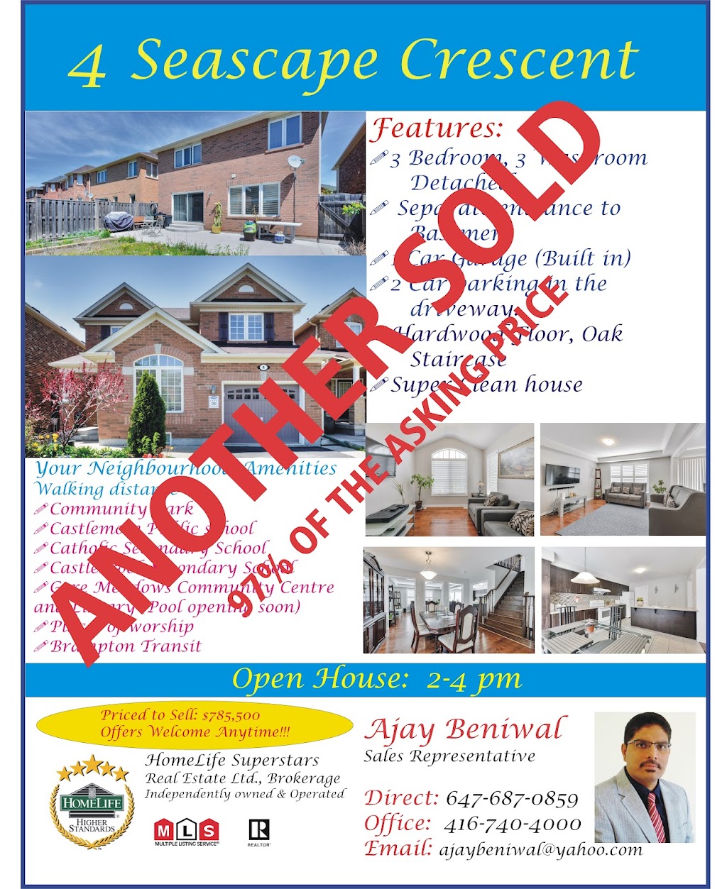 Realtor Ajay Beniwal | 35 Observatory Cres, Brampton, ON L6P 4H9, Canada | Phone: (647) 687-0859