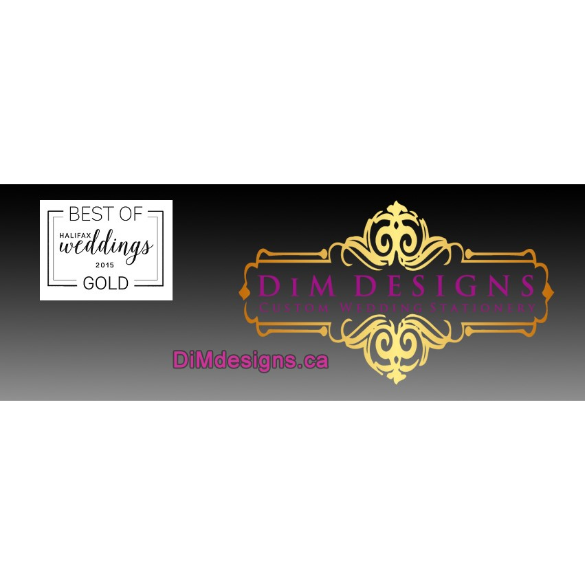 DiM Designs Custom Wedding Stationery | 185 Farnham Gate Rd, Halifax, NS B3M 4G6, Canada | Phone: (902) 404-1878