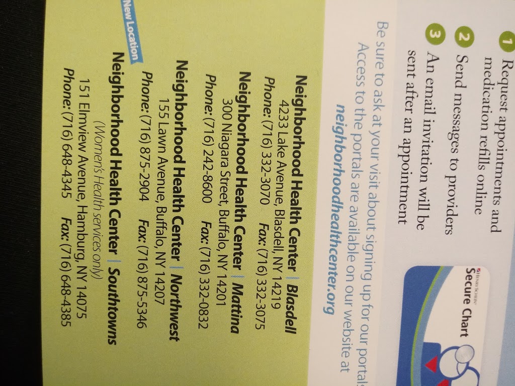 Neighborhood Health Center - Northwest | 155 Lawn Ave, Buffalo, NY 14207, USA | Phone: (716) 875-2904