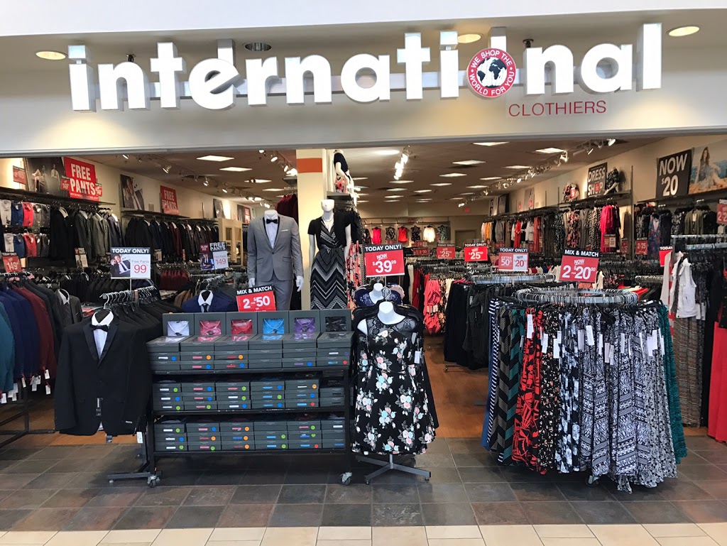 International Clothiers | 999 Upper Wentworth St, Limeridge Mall, Hamilton, ON L9A 4X5, Canada | Phone: (905) 389-8759