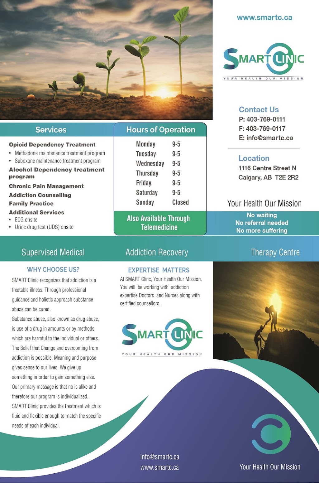 Smart Clinic | 1116 Centre St N, Calgary, AB T2E 2R2, Canada | Phone: (403) 769-0111