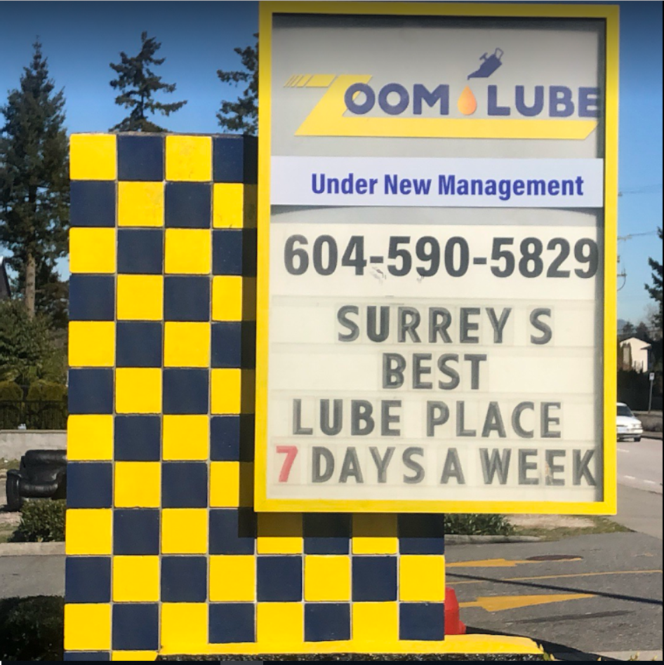 Zoom Lube | 7227 128 St, Surrey, BC V3W 4E4, Canada | Phone: (604) 590-5829