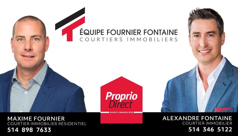 Courtiers immobiliers Équipe Fournier Fontaine / Proprio direct | 855 Av. de Salaberry, Chambly, QC J3L 0R5, Canada | Phone: (514) 346-5122