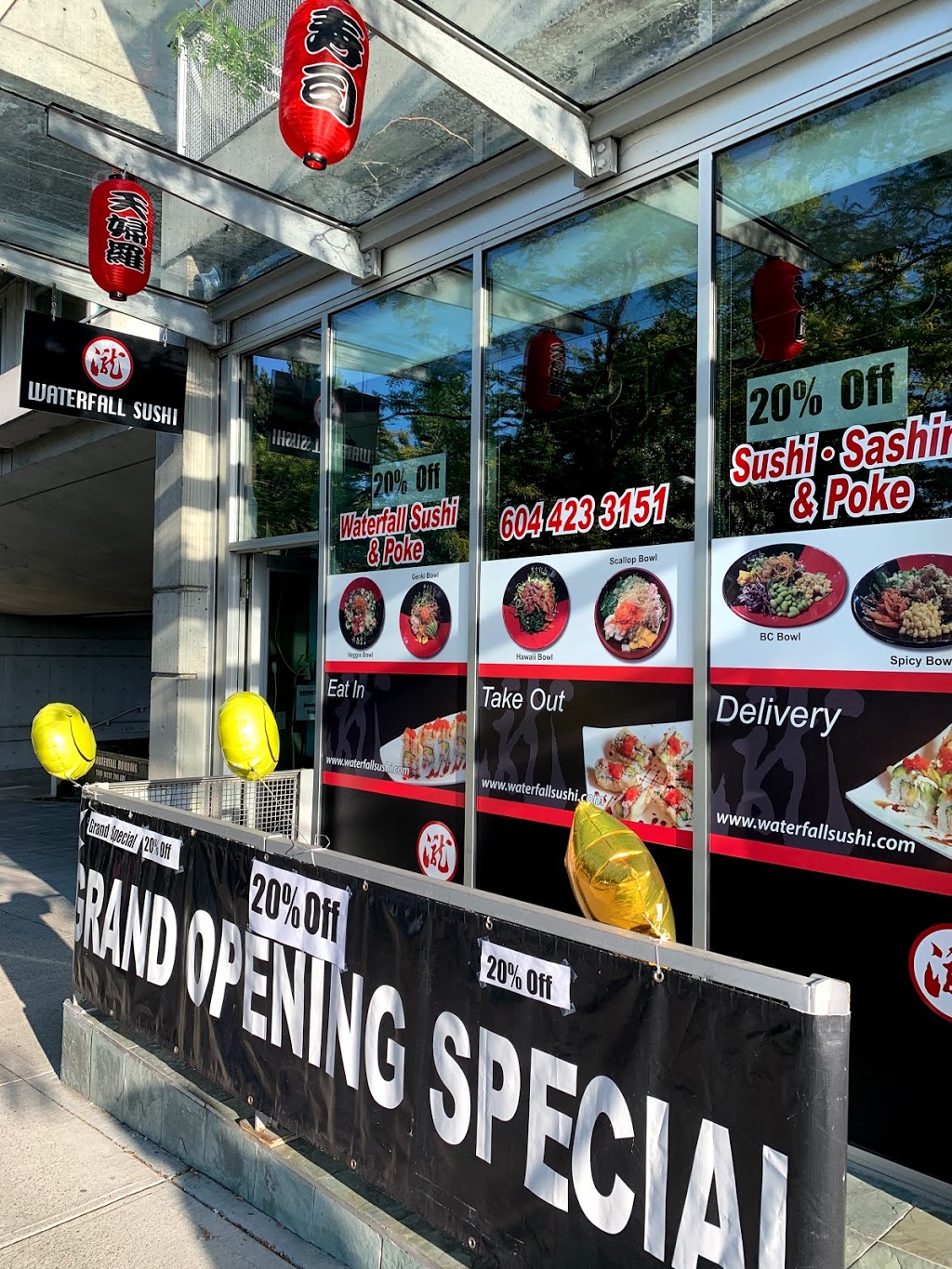 Waterfall Sushi and Poke | 1542 W 2nd Ave, Vancouver, BC V6J 1H2, Canada | Phone: (604) 423-3151