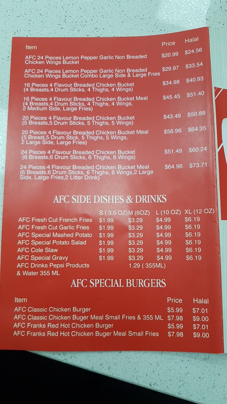 AFC Chicken | 2435 17 St NW, Edmonton, AB T6T 0Y2, Canada | Phone: (587) 498-3493