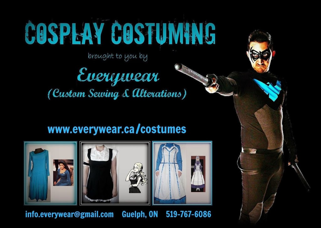 Everywear - Custom Sewing, Repairs & Alterations | 111 Stevenson St N, Guelph, ON N1E 5A6, Canada | Phone: (519) 767-6086