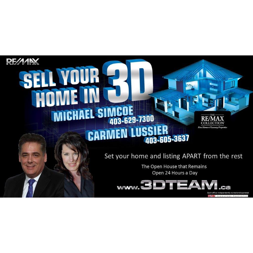 Michael Simcoe RE/MAX Signature Properties www.3DTeam.ca | 105 Elizabeth St, Okotoks, AB T1S 1A8, Canada | Phone: (403) 629-7300