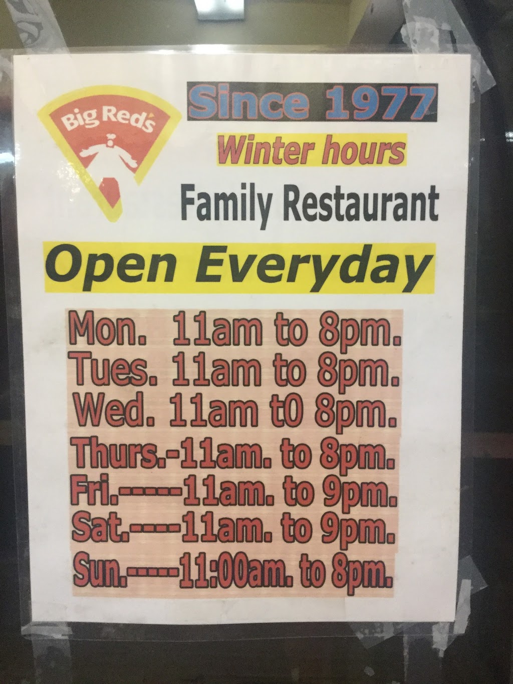 Big Reds Restaurant | 222 Central St, Chester, NS B0J 1J0, Canada | Phone: (902) 275-3777