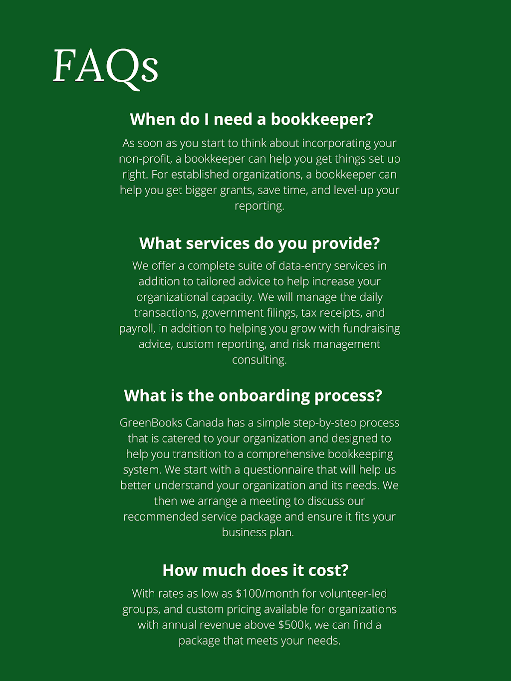 GreenBooks | 2203 Alta Vista Dr, Ottawa, ON K1H 7L9, Canada | Phone: (888) 385-1154