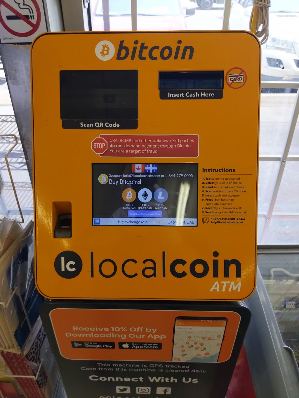 Localcoin Bitcoin ATM - West Mall Super Save Food Mart | 290 The West Mall, Etobicoke, ON M9C 1C6, Canada | Phone: (877) 412-2646