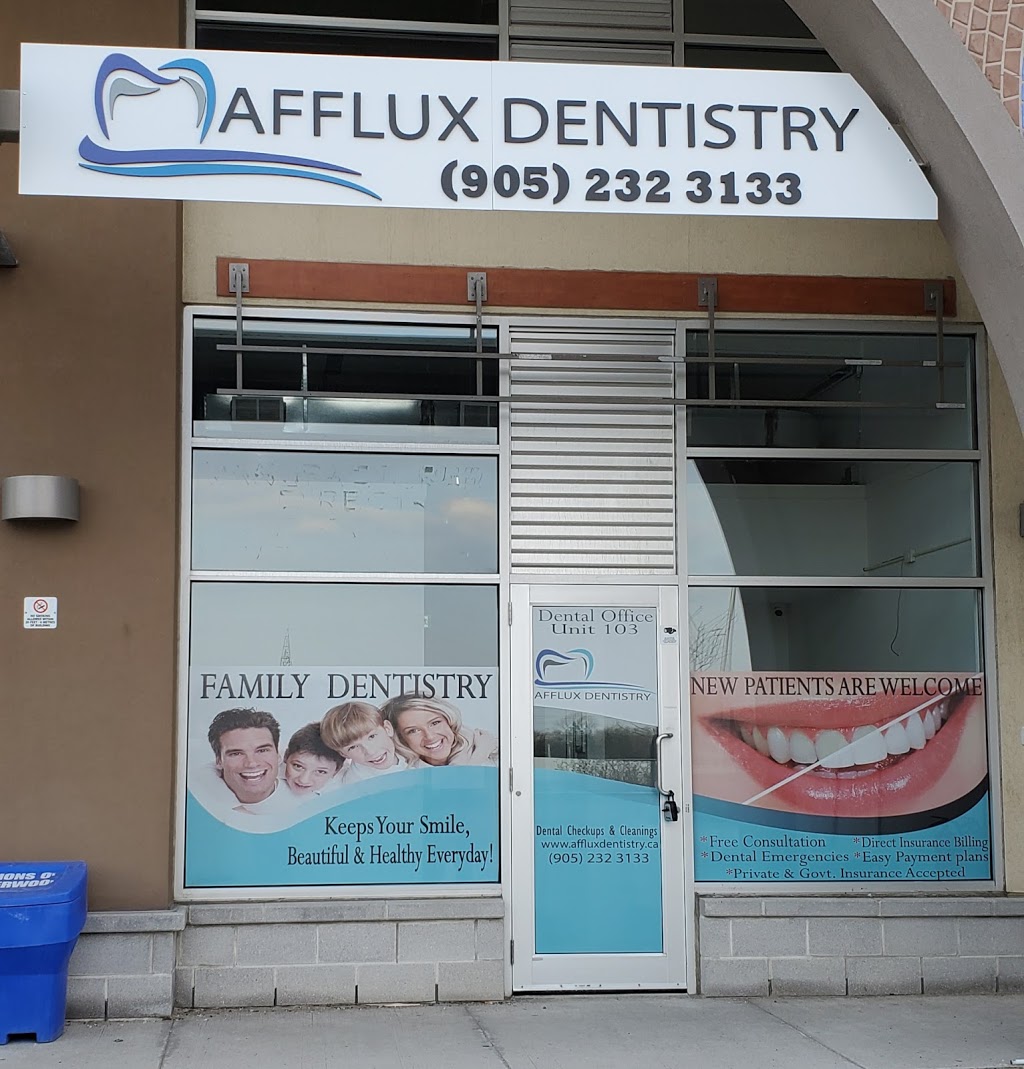 Afflux Dentistry | 1055 Canadian Pl Unit# 103, Mississauga, ON L4W 0C2, Canada | Phone: (905) 232-3133