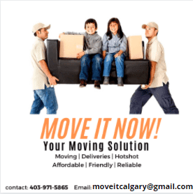 Move It Now Moving Solutions LLC | 137 Martinridge Crescent NE, Calgary, AB T3J 3M3, Canada | Phone: (403) 971-5865