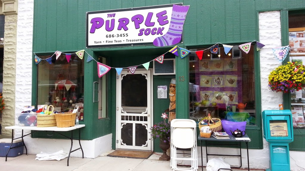 The Purple Sock | 13 Coldwater Rd, Coldwater, ON L0K 1E0, Canada | Phone: (705) 686-3455