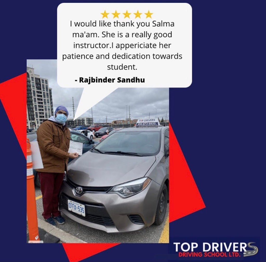 Top Drivers Driving School | 171 Silverado Trail, Woodbridge, ON L4H 2N9, Canada | Phone: (416) 873-6655