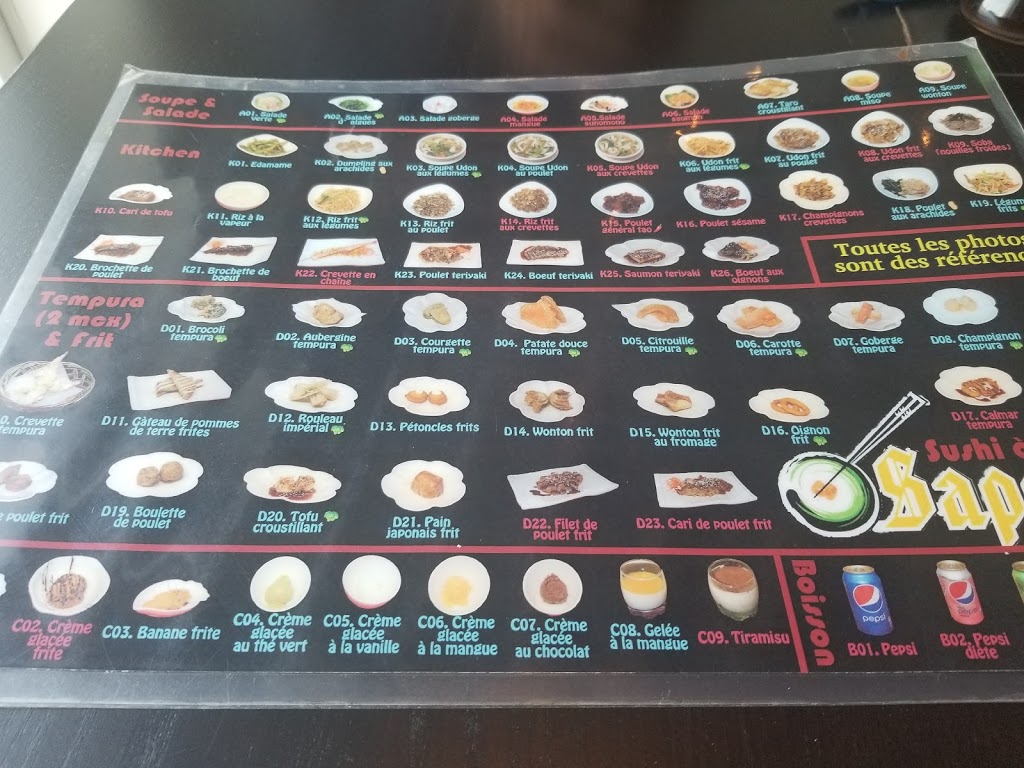 Sapporo Sushi Bar | 1220 Rue Yves-Blais, Terrebonne, QC J6V 1P7, Canada | Phone: (450) 657-7232